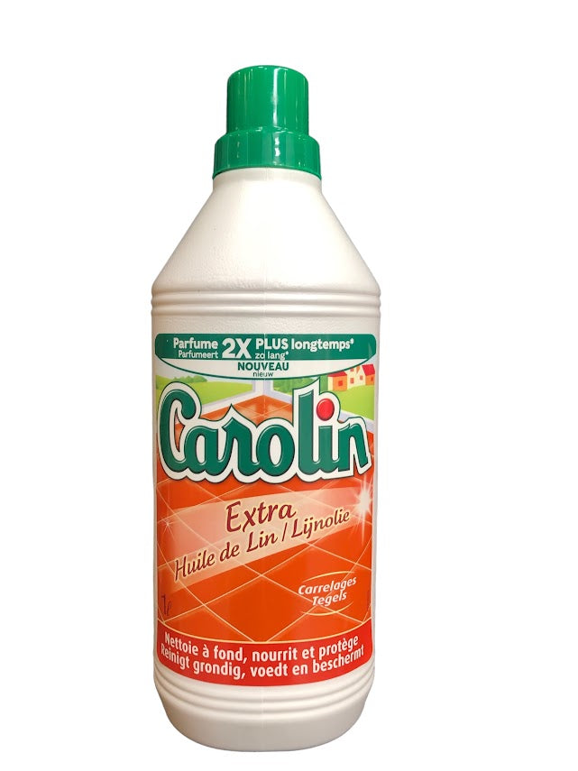 Carolin Floor Cleaner 1L Extra Linseed Oil – Deep Cleaning & Natural Shine