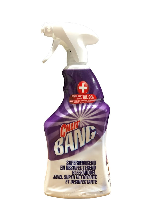 Cillit Bang Spray 750ml – Super Cleaning & Disinfecting Bleach, Powerful Cleaning & Hygiene