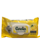 Carolin Cleaning Wipes 80 pieces – Ultra Degreaser Lemon, Powerful & Fast Cleaning