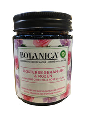 Airwick Kaars Botanica – 120gr – Natuurlijke Geurkaars voor Huis - Caribische Vetiver & Sandelhout / Magnolia & Vanille / Oosterse geranium & Rozen