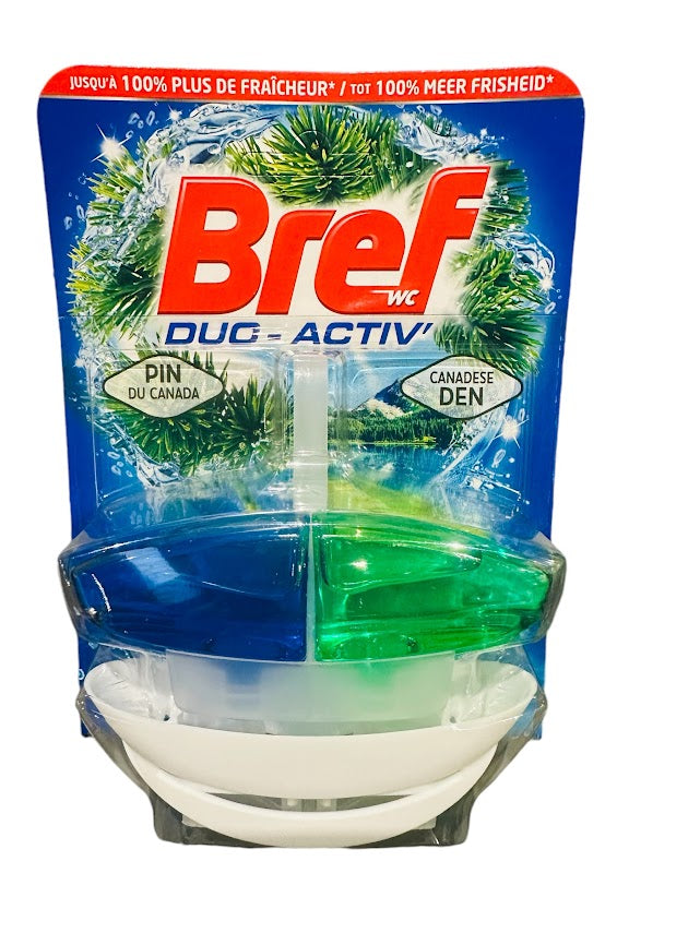 Bref Toilet Block Duo-Activ' Starter Kit – 50ml – Canadian Pine – Powerful Cleaning & Fresh Scent