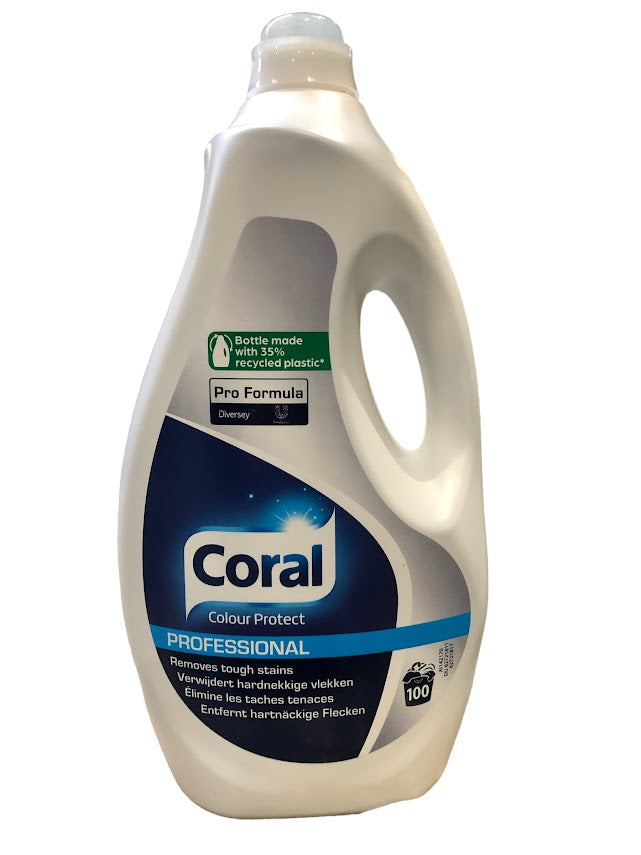 Coral Liquide 5L – 100 Lavages, Colour Protect Professionnel, Protection Intense des Couleurs & Nettoyage en Profondeur