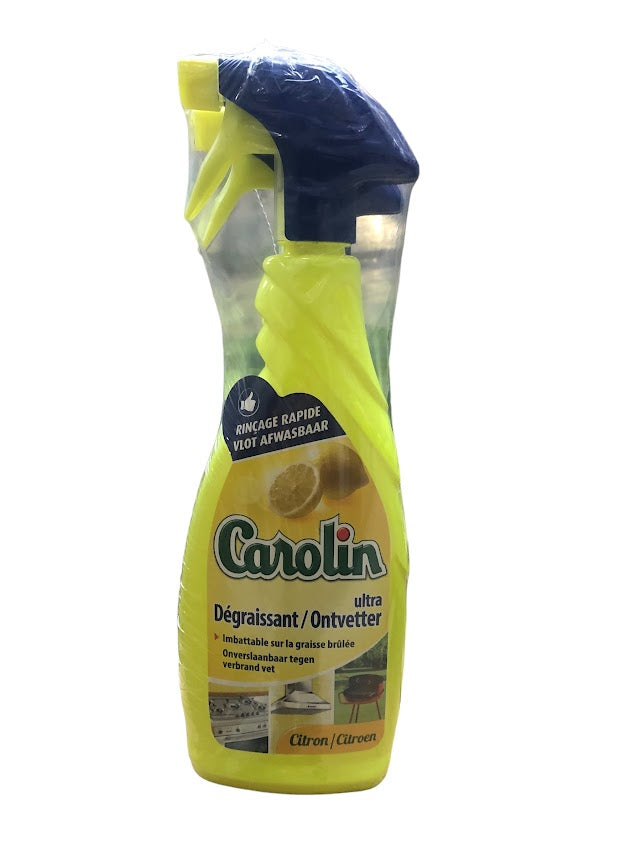 Carolin Spray 650ml – Degreaser Lemon Duo Pack, Powerful Cleaning & Fresh Scent