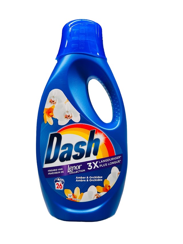 Dash Liquid 1.17L – 26 Washes, Amber & Orchid, Powerful Cleaning & Refined Scent