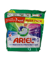 Ariel Allin1 Pods Colour – 38 stuks (691,6g) – Krachtige Reiniging & Kleurbescherming