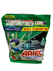 Ariel 4in1 Pods + Lenor Unstoppables – 65 stuks (1397,5g) – Krachtige Reiniging & Langdurige Frisheid