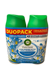 Airwick Freshmatic Navulling Duopack – Pure Fresh Lentedauw – 2x250ml Automatische Luchtverfrisser