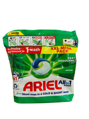 Ariel Allin1 Pods Original – 61 stuks (1165,1g) – Stralend Schone & Fris Geurende Was