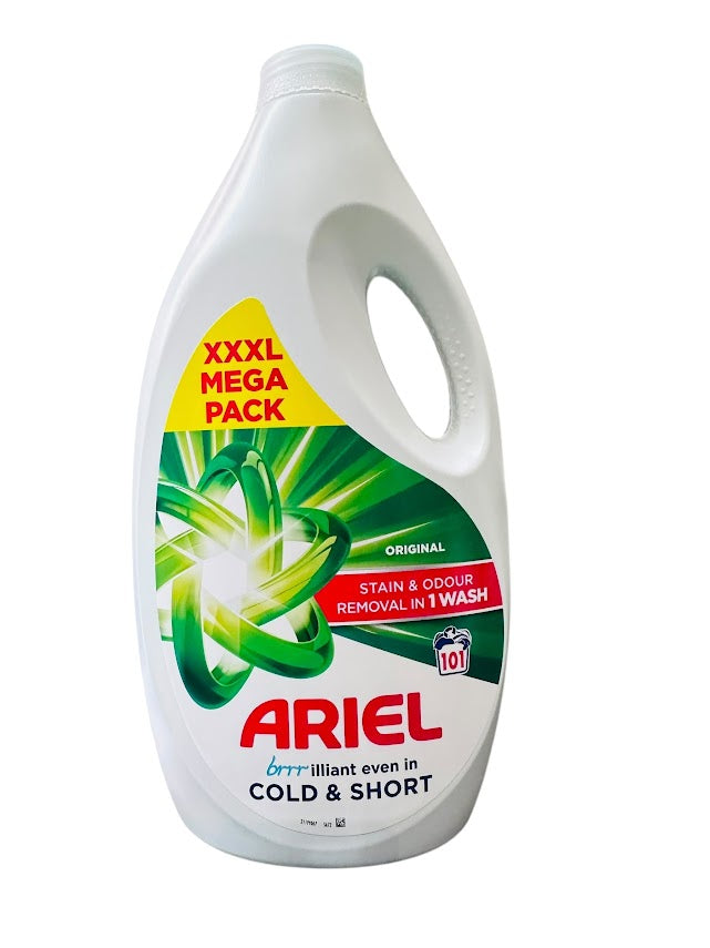 Ariel Lessive Liquide 3,131 L (101 Lavages) – Fraîcheur Originale