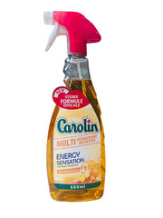 Carolin Spray 650ml – Ontvetter Energy Sensation Yuzu & Gember, Krachtige Reiniging & Verfrissende Geur