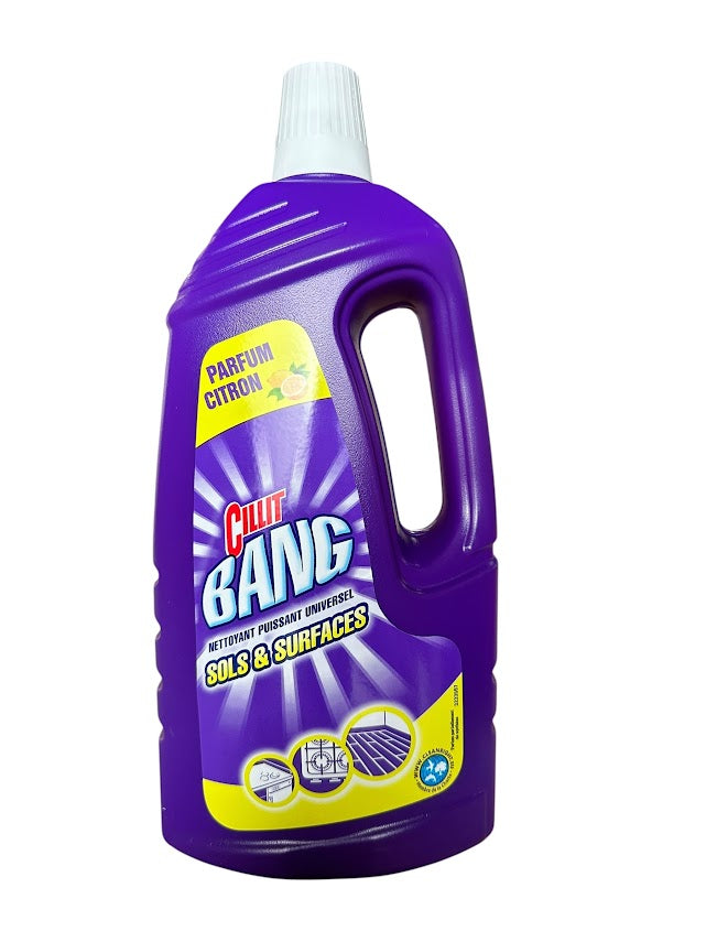 Cillit Bang Nettoyant Tout Usage 1,5L – Sol & Surfaces Citron, Puissant nettoyant multi-usages & Parfum frais de citron