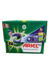 Ariel Allin1 Pods + Extra Geruchsabwehr – 14 stuks (299,6g) – Krachtige Reiniging & Geurbestrijding