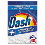Dash Waspoeder Witter Dan Wit – 40 Wasbeurten, 2,4 kg | Stralend Witte Kleding
