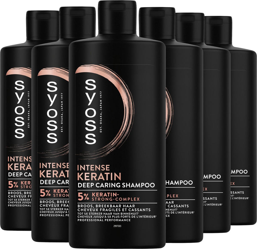 Syoss Shampoo Intense Keratine 440 ml — Voordeelpak 6 stuks