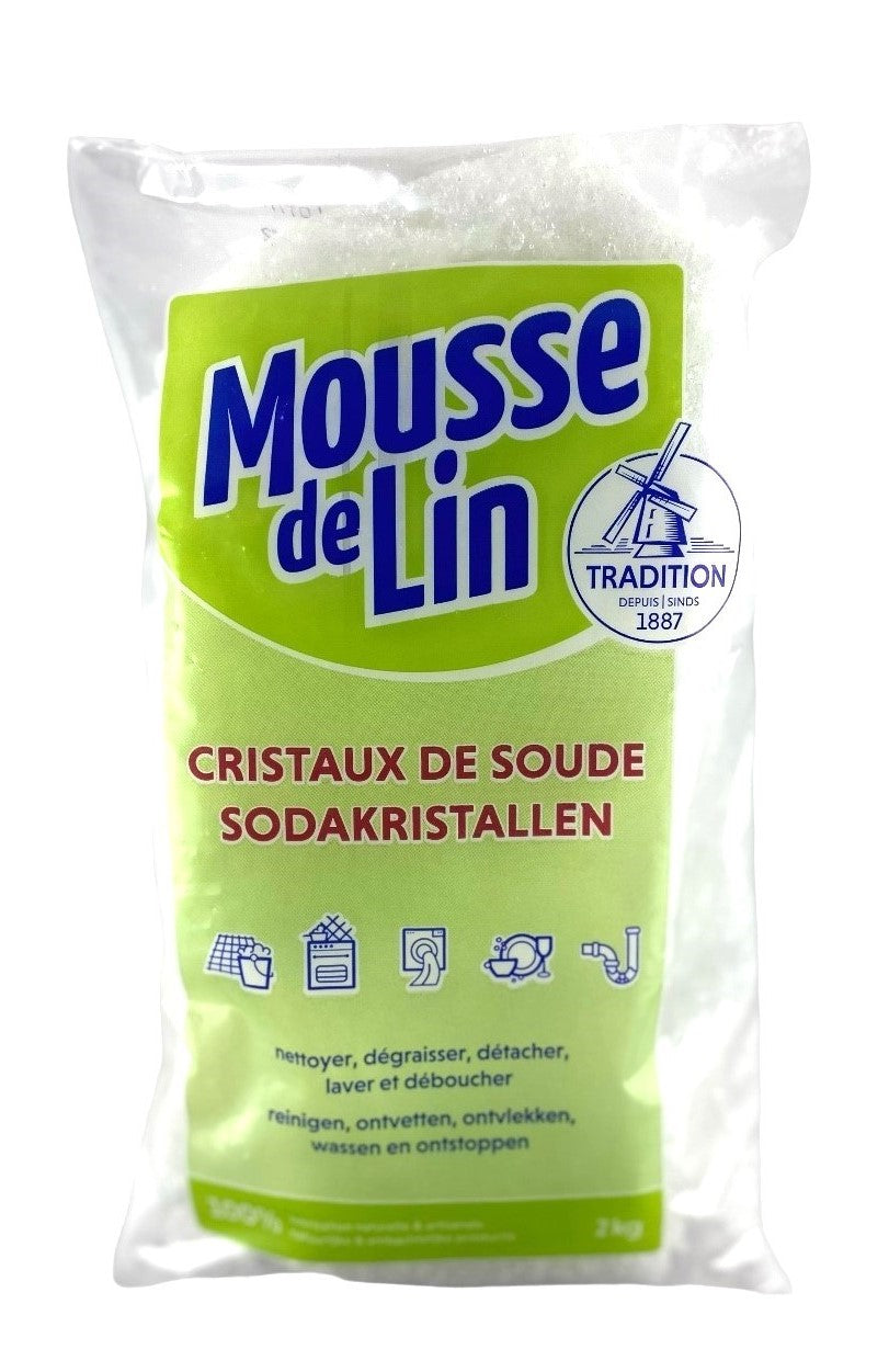 Mousse de Lin Soda Crystals 2kg – Powerful Natural Household Cleaner