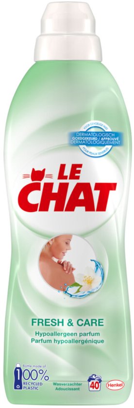 Le Chat Fresh & Care Wasverzachter 880 ml – 40 Wasbeurten
