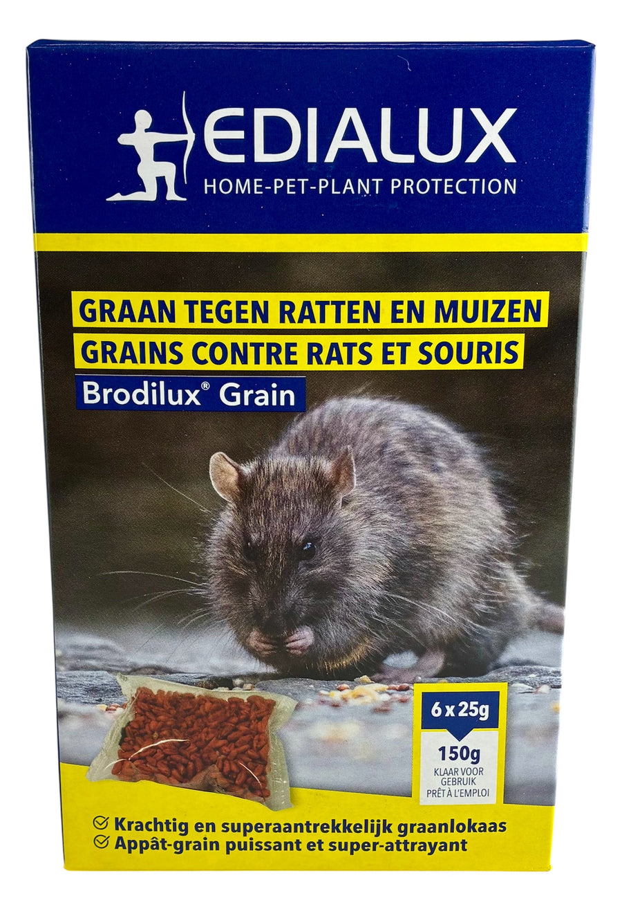Brodilux Grain 150 gr – Effective Grain Bait Against Mice and Rats