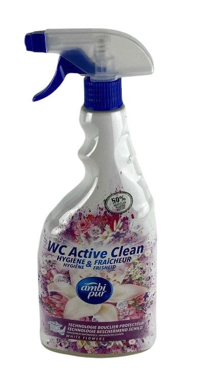 Ambi Pur Air Freshener Spray White Flower 750ml – Elegant Floral Scent for a Fresh Home