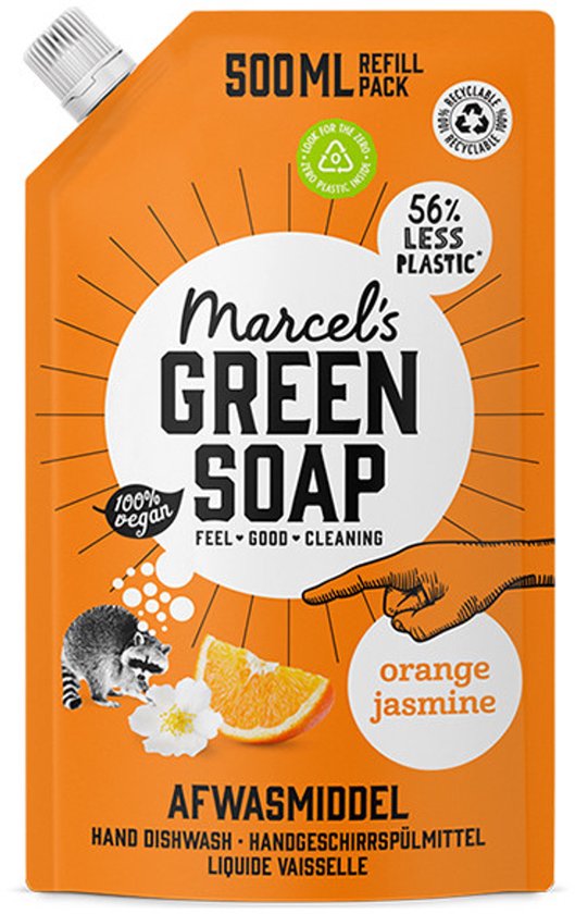 Marcel's Green Soap Handzeep Navulling 500 ml – Orange en Jasmijn