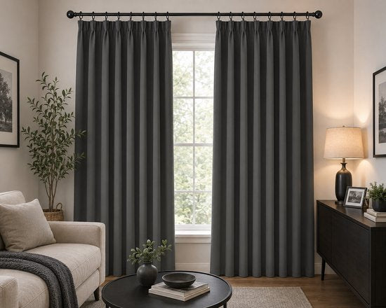 Mont Kiara Verduisteringsgordijnen 200 x 140 cm – Set van 2 – Met Plooiband