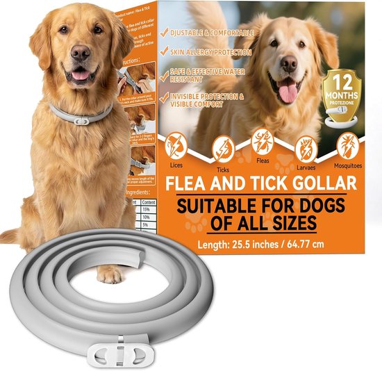 Mont Kiara Vlooienband voor Honden 65 cm – Anti Vlooien en Teken – Waterdicht