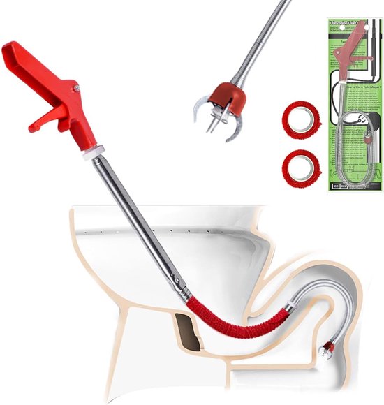 Star&Ster Hogedruk Ontstopper – Handmatige Plopper met 4 Adapters