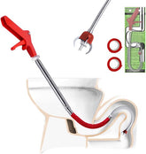 Star&Ster Hogedruk Ontstopper – Handmatige Plopper met 4 Adapters