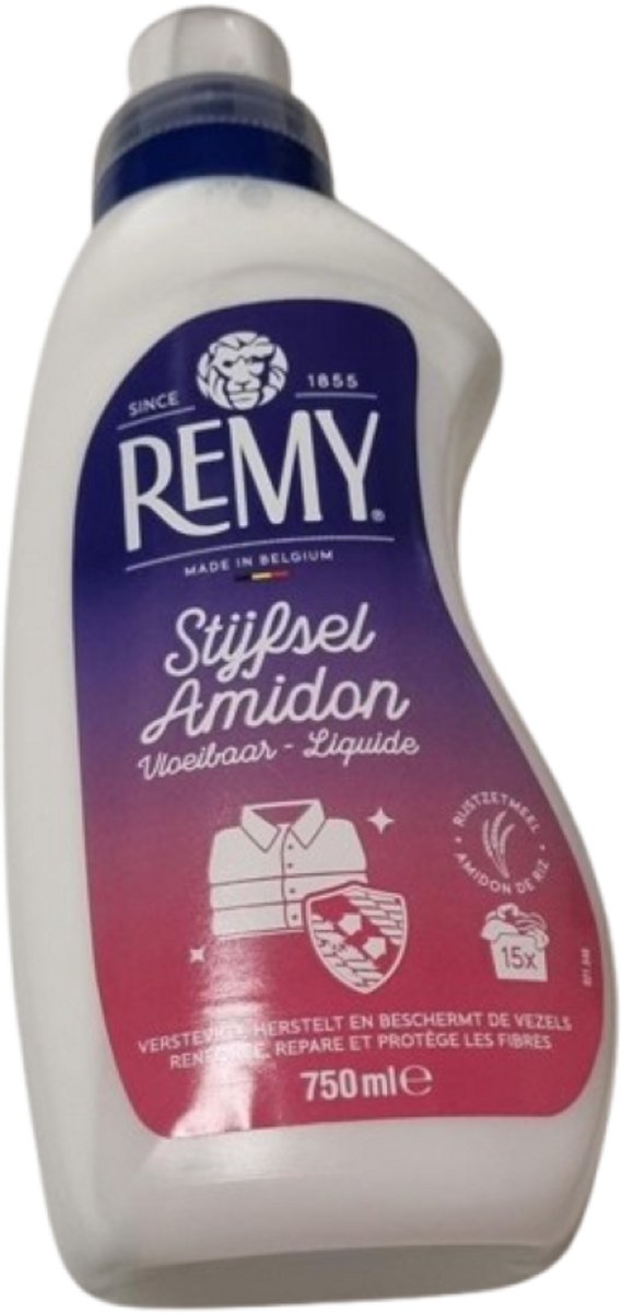 Remy Liquid Starch 750 ml – With Rice Starch | Stiffens & Protects Textiles