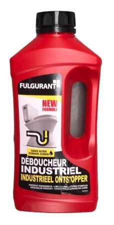 Fulgurant Industrial Drain Opener 1000ml – Extra Strong Drain Cleaner for Stubborn Clogs