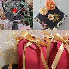 Satijnen Lint Rood – 10 mm x 22 m | Cadeaulint voor Bruiloft, Feestdecoratie, Boeketten, Knutselen & Handwerk