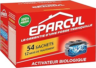 Eparcyl – 54 Sachets (12 mois de traitement) Activateur Biologique pour Fosses Septiques – Entretien Fosses Septiques