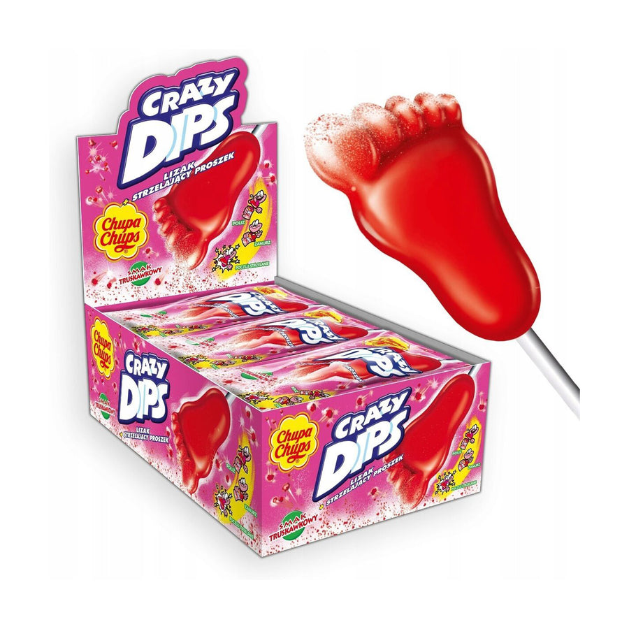 Chupa Chups Crazy Dips Fraise 1*24