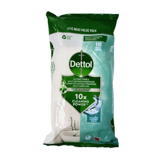 Lingettes nettoyantes DETTOL ocean - 110 pièces