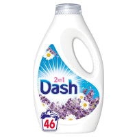 Dash 2-in-1 Vloeibaar Wasmiddel Lavender & Chamomille 2,3 L – 46 Wasbeurten, Krachtige Reiniging & Rustgevende Geur