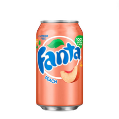 Fanta Peach Soft Drink – 1 x 330 ml | 12 x 330 ml | Verfrissende Perziksmaak & Bruisend