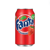Fanta Strawberry Soft Drink – 1 x 330 ml | 12 x 330 ml | Verfrissende Aardbeiensmaak & Bruisend