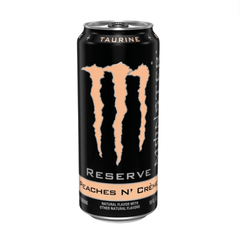 Monster Energy Reserve Peaches ‘n Cream – 1 x 500 ml | 12 x 500 ml | Verfrissende Perzik & Romige Smaak