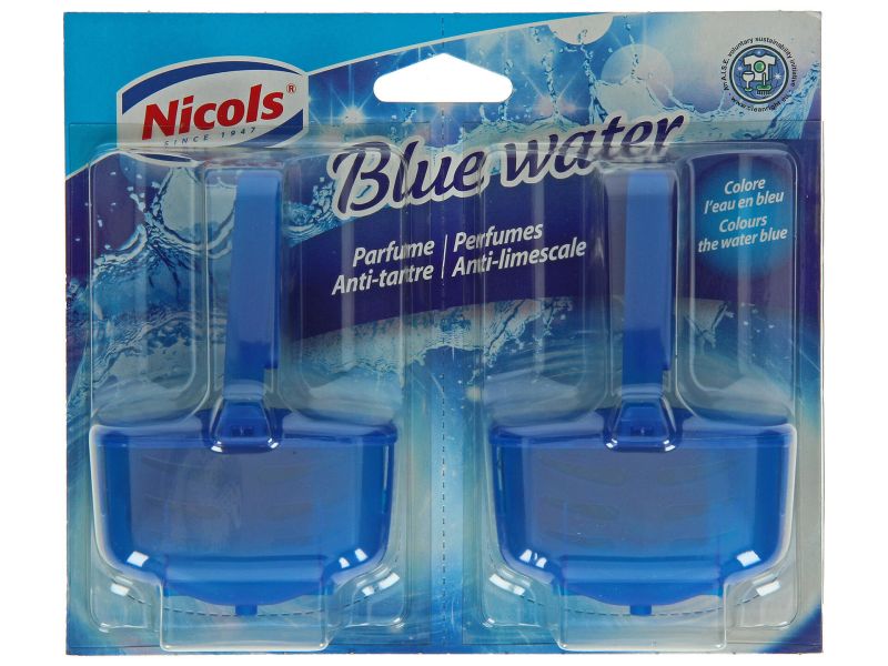 Nicols Bloc WC Eau Bleue Intense 2 pièces