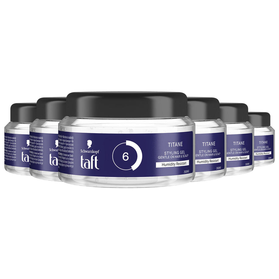 Taft Styling Gel Titane Hold 6 250 ml — Voordeelpak 6 stuks