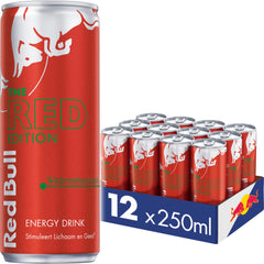 Red Bull Energy Drink Red Edition – 1 x 250 ml | 12 x 250 ml | Verfrissende Smaak & Energieboost