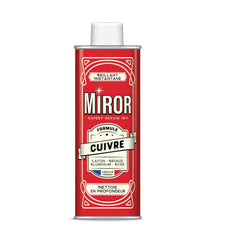 MIROR Koper – Metaalreiniger – Messing, brons, aluminium, staal en zink – Reinigt en glanst – Antioxidant – Gemaakt in Frankrijk – Fles 250 ml