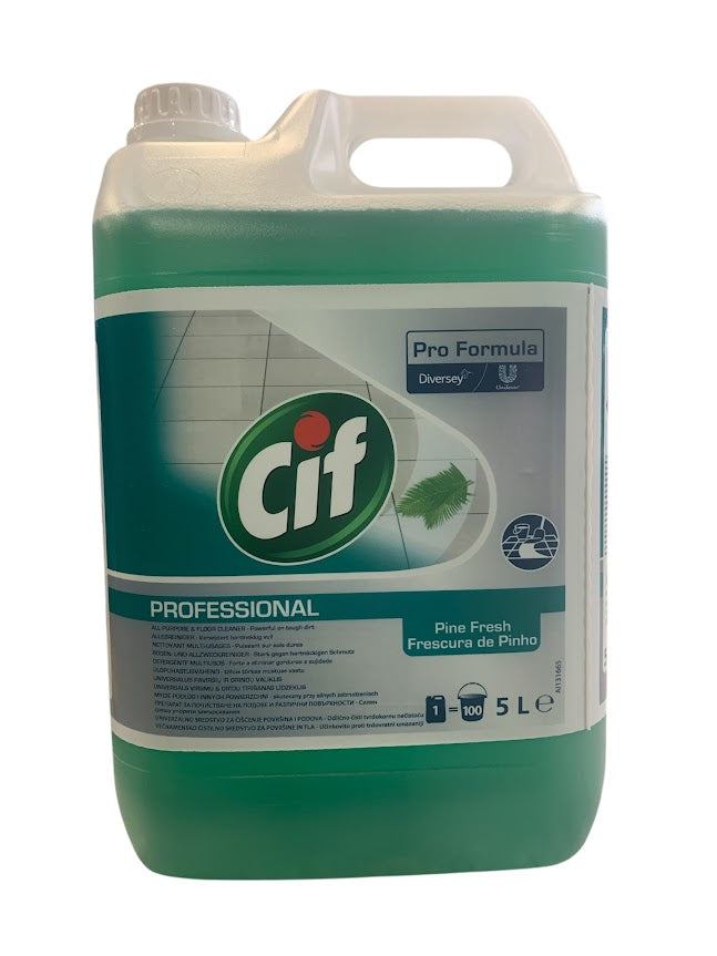 Cif Allesreiniger 5L – Pine Fresh & Lemon Fresh Professional, Krachtige Reiniging & Langdurige Frisheid