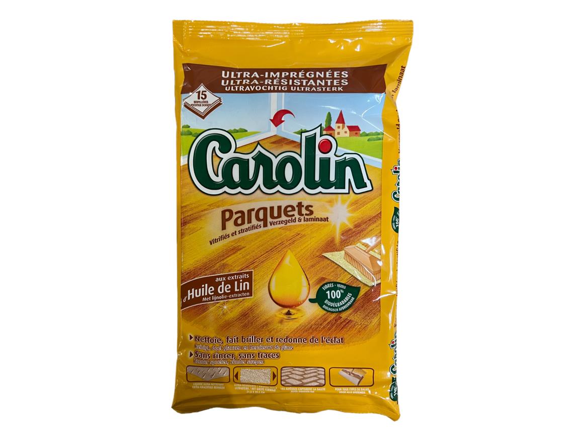 Carolin Reinigingsdoekjes 15 stuks – Anti-bacterieel, Zonder Javel, Diverse Geuren & Toepassingen