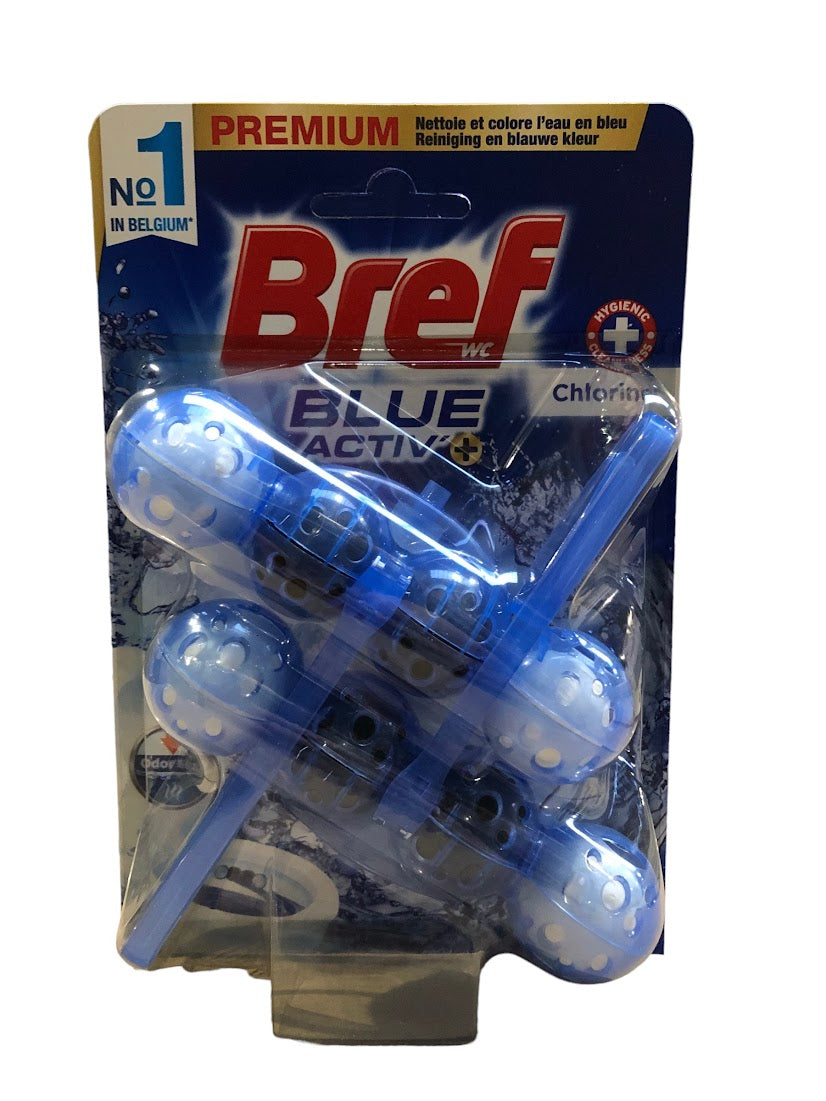 Bref WC Block – 2x50g – Blue Activ Chlorine – Hygienic Freshness & Powerful Cleaning