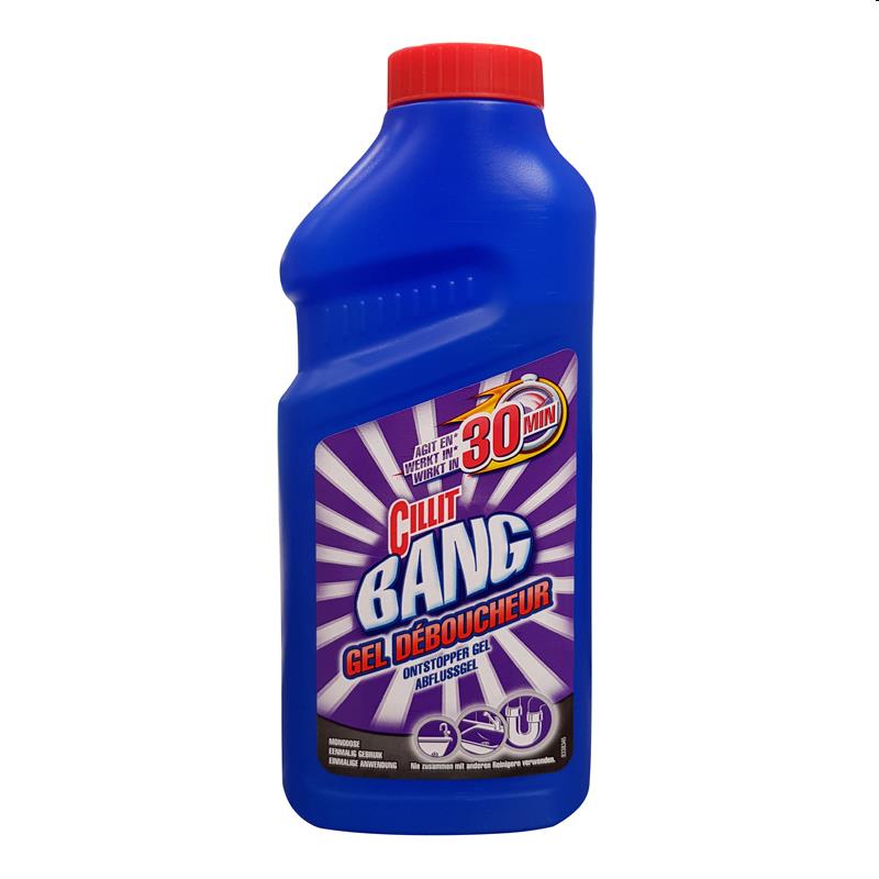 Cillit Bang Gel 500ml – Ontstopper, Krachtige Afvoer- en Rioolreiniging