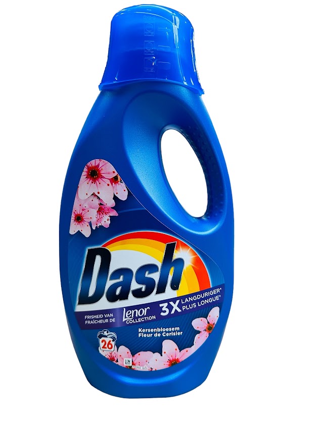 Dash Liquid 1.17L – 26 Washes, Cherry Blossom, Powerful Cleaning & Refreshing Scent