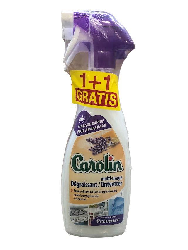 Carolin Spray 650ml – Ontvetter Provence 1+1 Gratis, Krachtige Reiniging & Frisse Provençaalse Geur
