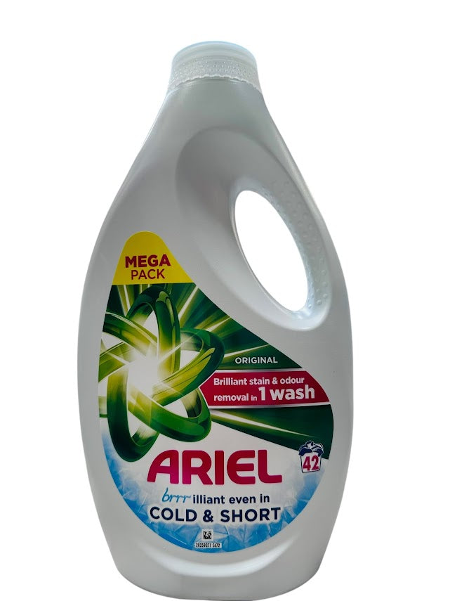 Ariel Vloeibaar Wasmiddel 1,386L (42 wasbeurten) – Original voor Krachtige Reiniging