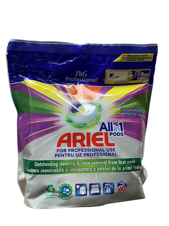 Ariel Allin1 Pods Colour Protect – 2×60 stuks (1182g) – Krachtige Reiniging & Kleurbescherming