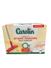 Carolin Dry Vloerdoekjes 20 stuks – Navulling, Gemakkelijk & Effectief Vloeronderhoud